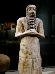Sumerian worshiper.